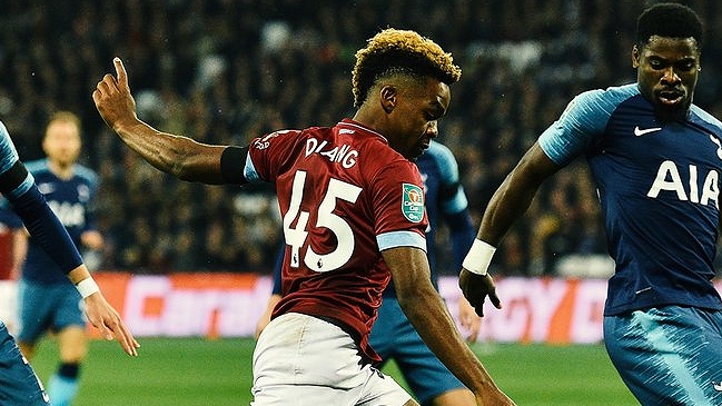 West Ham United perdió con Tottenham y fue eliminado de la Copa de la Liga inglesa