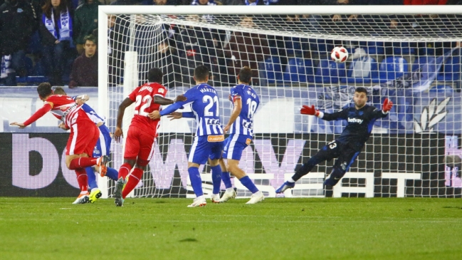 Girona le arrebató agónico empate a Alavés de Guillermo Maripán en la Copa del Rey