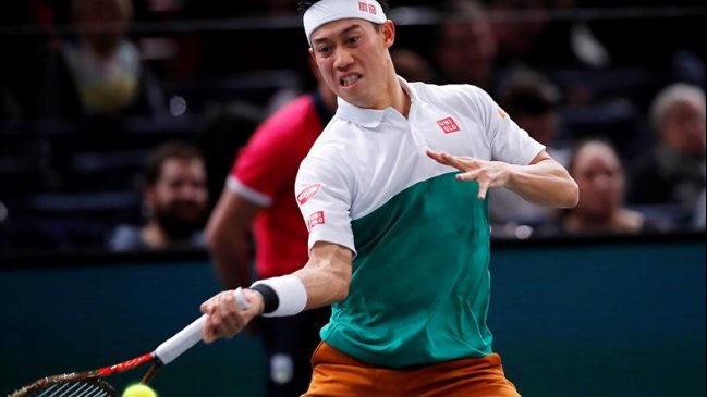 Kei Nishikori derribó a Kevin Anderson y enfrentará a Federer en cuartos de Paris-Bercy