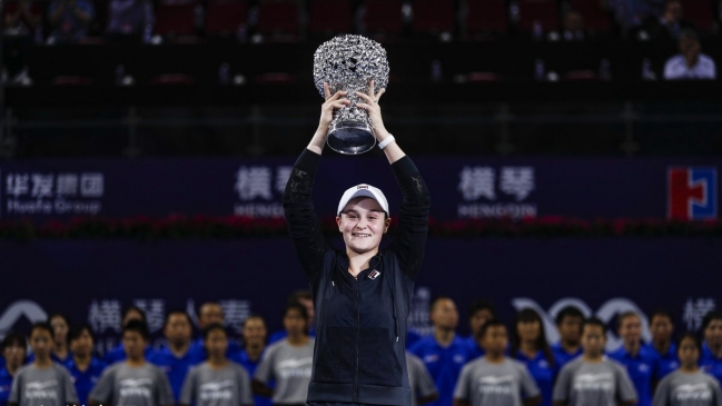 Ashleigh Barty se impuso sobre Qiang Wang y se quedó con el título del Trofeo Elite de Zhuhai