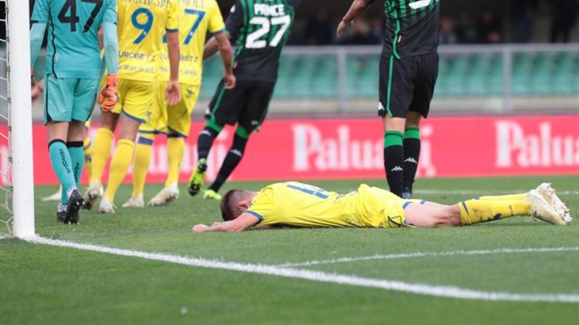 El absurdo autogol que se dio en derrota de Chievo ante Sassuolo por la Liga italiana