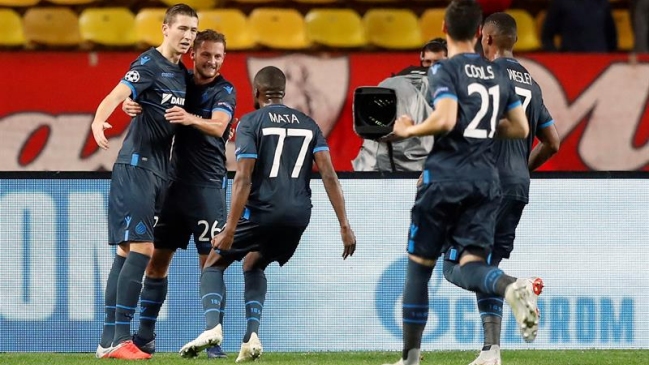 Brujas sorprendió con una paliza a AS Monaco en Champions League