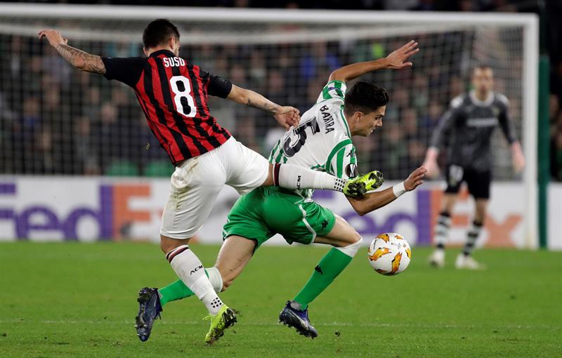 Betis y AC Milan protagonizaron reñido empate en la Europa League
