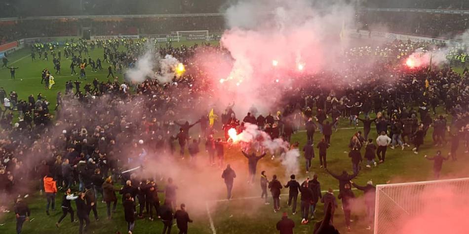 Los hinchas del AIK celebraron como locos con un título tras nueve años de espera