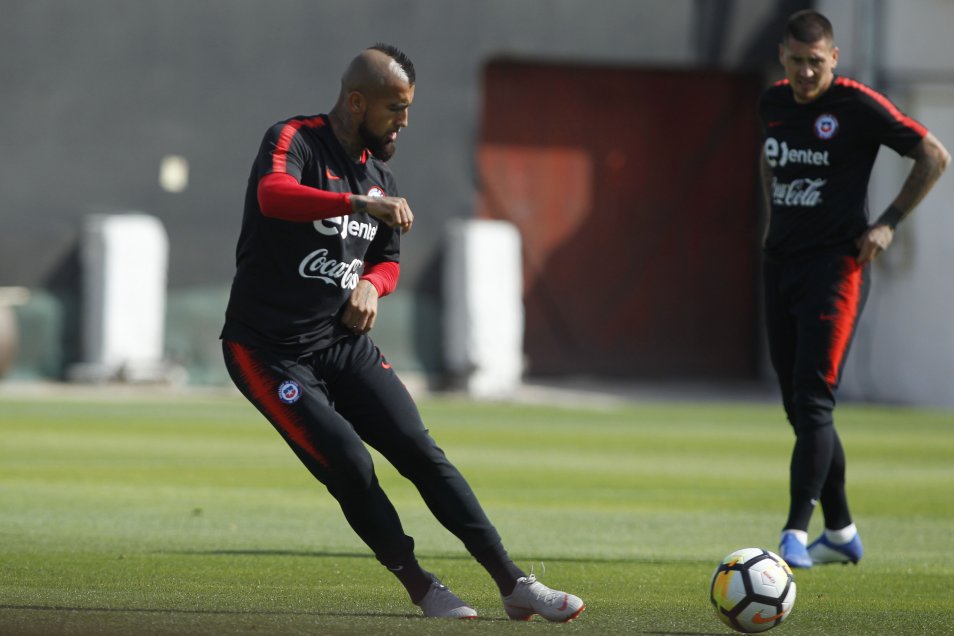 Alexis y Vidal lideraron los entrenamientos de la selección chilena en “Juan Pinto Durán”