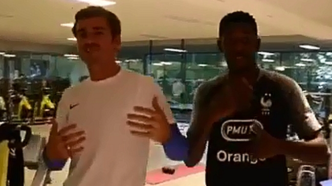 Antoine Griezmann y Dembelé disfrutaron con el tema “Bella” en concentración de Francia