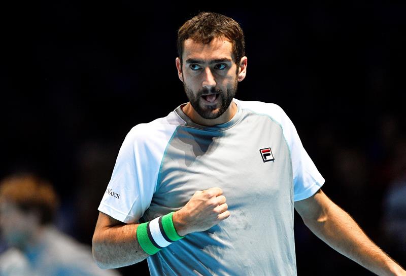 Marin Cilic remontó ante John Isner y celebró su primera victoria en el Masters de Londres