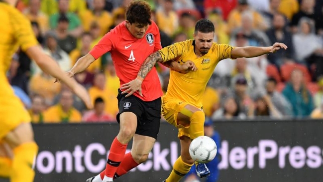 Australia y Corea del Sur sellaron un empate en amistoso internacional