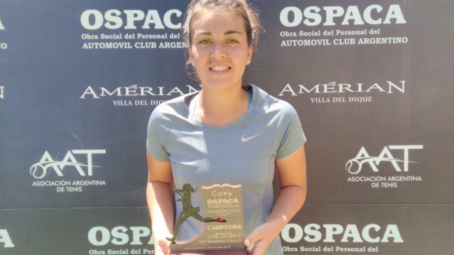 Fernanda Brito se coronó en el ITF Villa del Dique y consiguió su vigésimo séptimo título en singles