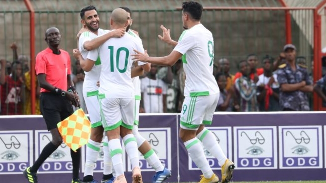 Riyad Mahrez se lució con dos golazos en la clasificación de Argelia a la Copa de Africa