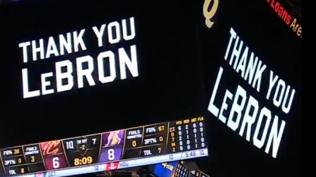 “Gracias por lo que hiciste”: El emotivo homenaje de Cleveland Cavaliers a LeBron James