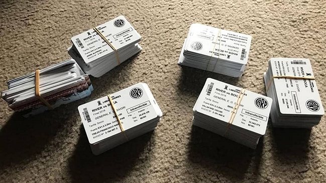 Policía argentina realizó millonaria incautación de entradas a la final de Copa Libertadores