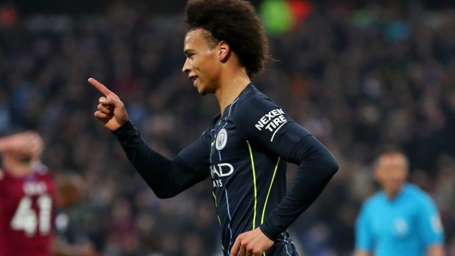 Sané, Sterling y David Silva marcaron en la goleada de Manchester City sobre West Ham