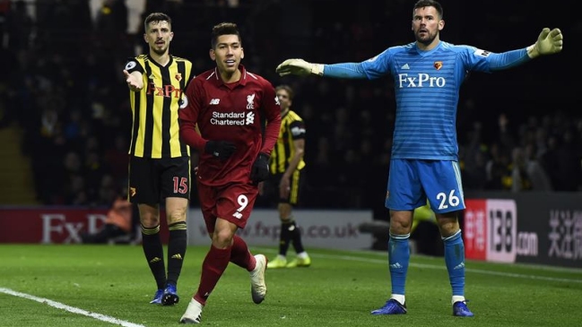 Liverpool reaccionó para superar a Waford y seguir en la caza de Manchester City