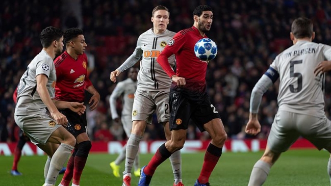 Un Manchester United sin Alexis clasificó en la agonía a octavos de Champions ante Young Boys