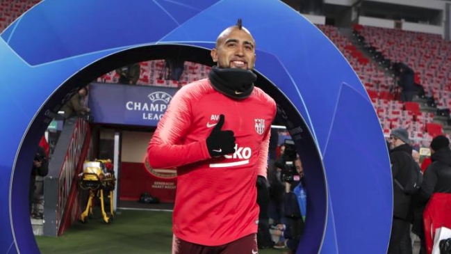 El notable túnel que le hizo Arturo Vidal a Nelson Semedo en práctica de Barcelona