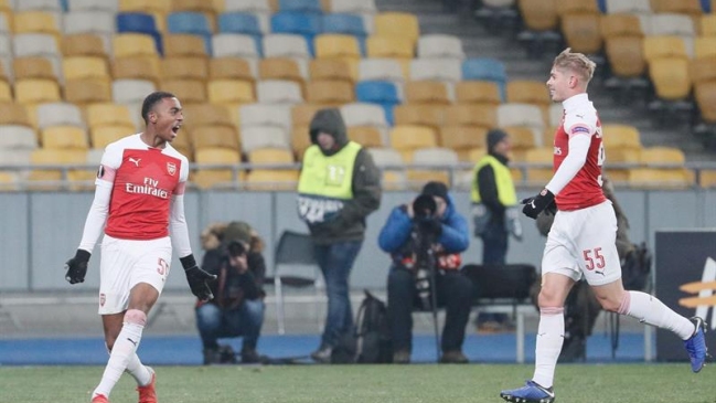 Arsenal firmó su clasificación en la Europa League con triunfo sobre Vorskla