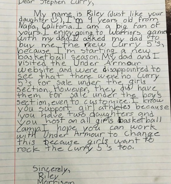Stephen Curry reaccionó ante la decepción de una niña que no podía comprar sus zapatillas