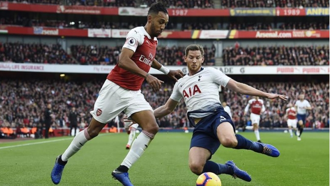Aubameyang comandó gran remontada de Arsenal sobre Tottenham en el derbi del norte de Londres