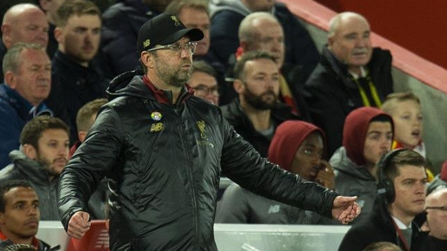 El desatado festejo del técnico de Liverpool en el triunfo sobre Everton