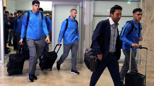 Boca Juniors aterrizó en Madrid para la gran final de la Copa Libertadores