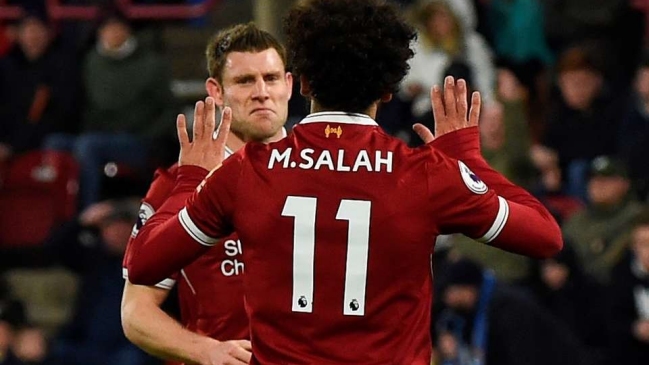 Mohamed Salah cedió su premio a James Milner por cumplir 500 partidos en Premier League