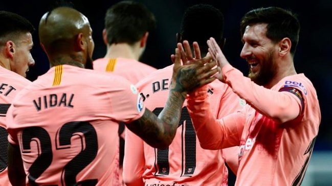 Barcelona arrasó a Espanyol gracias a un Messi deslumbrante y un sólido Arturo Vidal