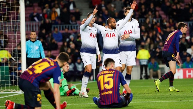 Tottenham le robó un empate a FC Barcelona y alcanzó los octavos de final de la Champions