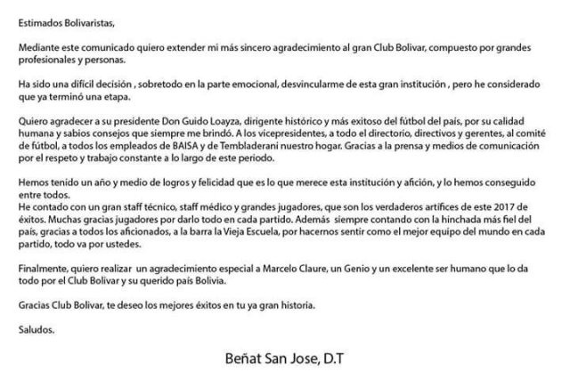 Las similares despedidas de Beñat San José en Antofagasta, Bolívar y la UC