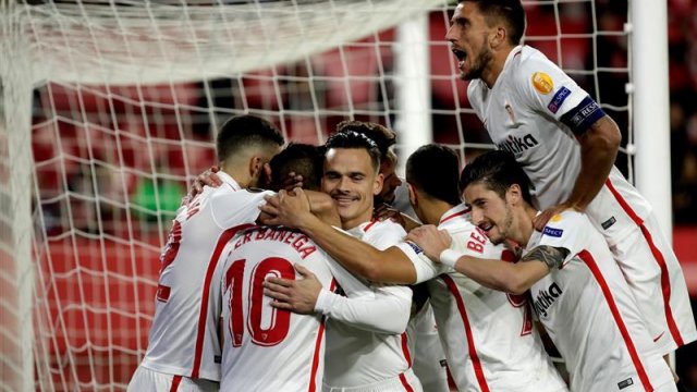 Sevilla pasó como líder en su grupo de la Europa League tras arrollar en casa a Krasnodar