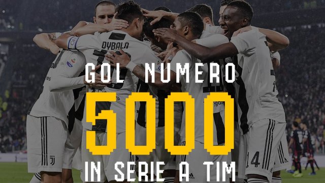 ¡Gigante! Cristiano Ronaldo marcó el gol número 5.000 de Juventus en la Serie A