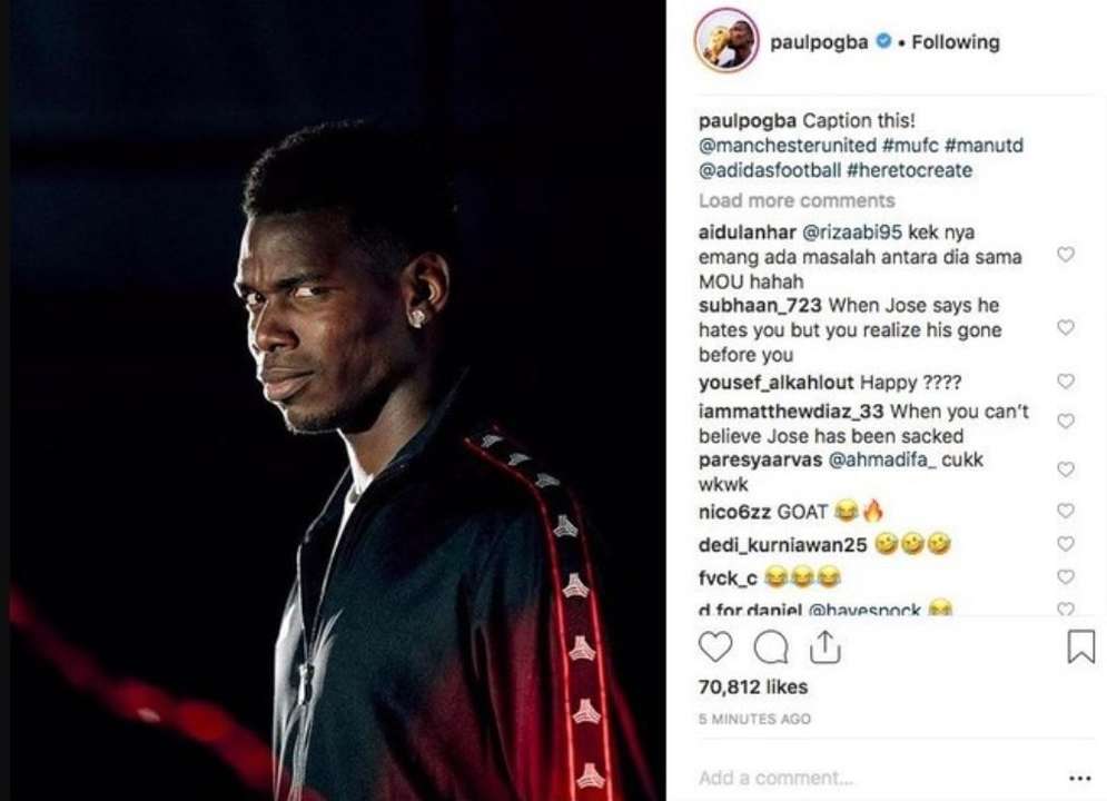 Paul Pogba causó revuelo con curiosa publicación tras la destitución de Mourinho