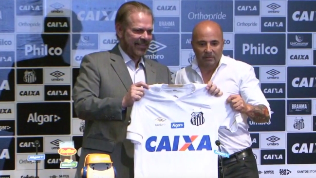 Sampaoli fue presentado en Santos: Es el desafío más importante de mi carrera