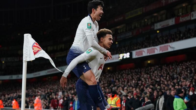 Los golazos de Tottenham sobre Arsenal por los cuartos de final de la Copa de la Liga inglesa