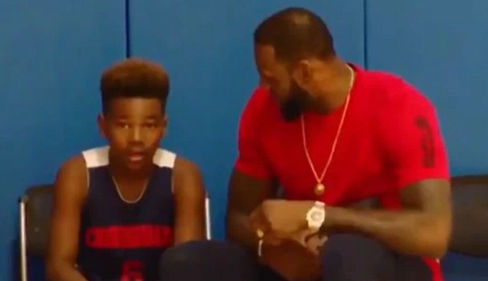 La emotiva lección que le dio LeBron a su hijo de 11 años