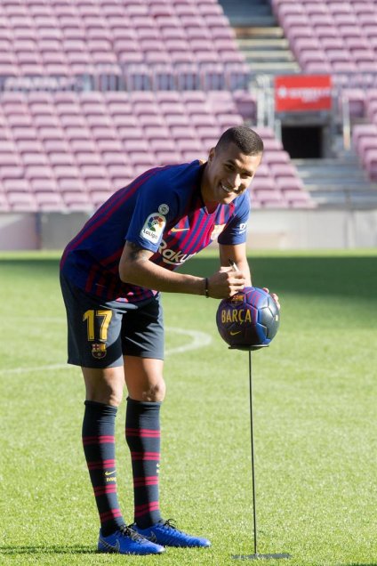 Jeison Murillo fue presentado en el Camp Nou como refuerzo de Barcelona