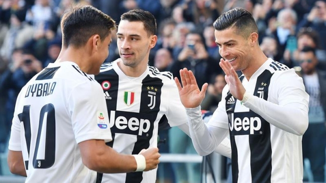 Juventus venció a Sampdoria con doblete de Cristiano Ronaldo y un polémico final
