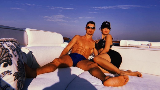 Así despidió Cristiano Ronaldo el 2018 junto a su pareja
