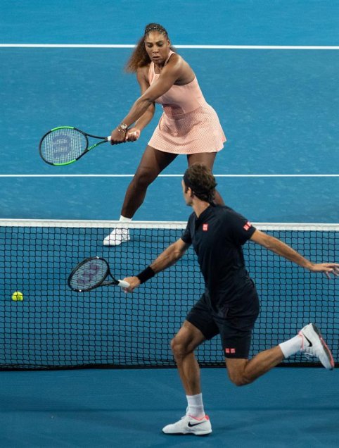 Roger Federer y Serena Williams se enfrentaron en la Copa Hopman