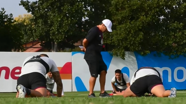 Así fue la primera práctica de Colo Colo bajo las órdenes de Mario Salas