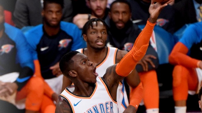 Paul George y Russell Westbrook fueron claves en triunfo de Oklahoma City Thunder ante Los Lakers