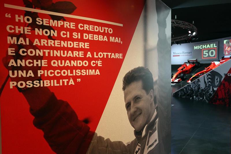 La exposición de Ferrari en homenaje a la carrera de Michael Schumacher