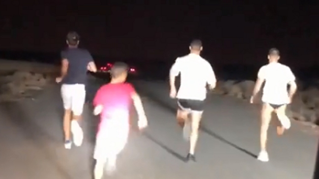 El entrenamiento nocturno de Cristiano Ronaldo en el desierto de Dubai
