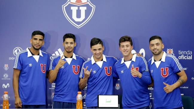 Universidad de Chile presentó a sus cinco primeros refuerzos para la temporada 2019