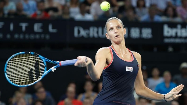 Karolina Pliskova va por su segundo título seguido en Brisbane ante Lesia Tsurenko