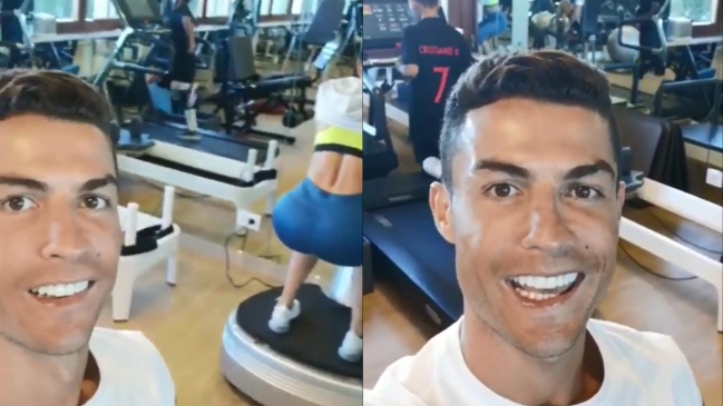 Cristiano Ronaldo lució la preparación física de su familia en Instagram