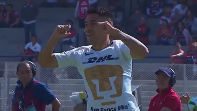 El VAR le impidió a Felipe Mora anotar su primer gol en el Clausura mexicano con Pumas