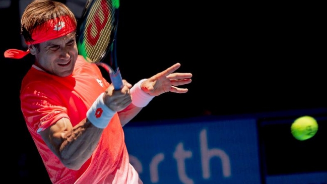 David Ferrer se retiró tras 20 minutos de juego ante Pablo Carreño en Auckland