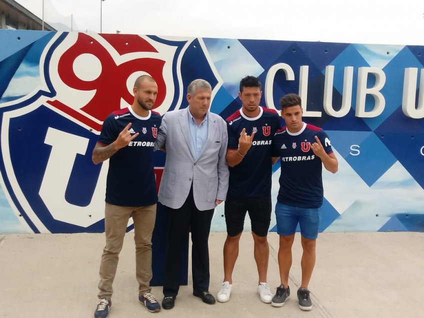 La presentación de Lucas Aveldaño, Sergio Vittor y Nicolás Oroz como refuerzos de la U
