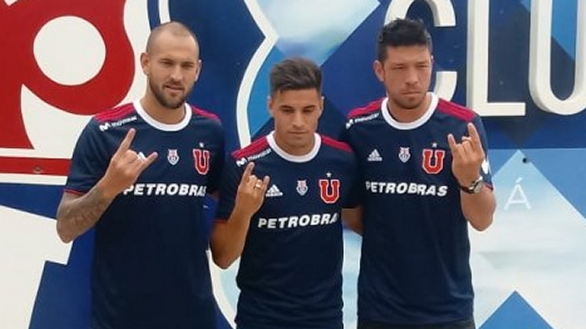 Lucas Aveldaño fue oficializado y presentado en la U junto a Oroz y Vittor